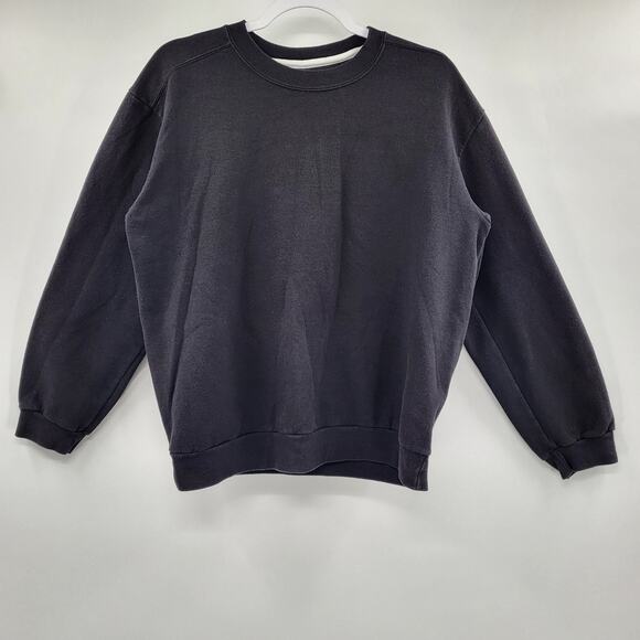 ANVIL Subjeekt Objeekt Black & Yellow Graphic Crewneck Sweatshirt Men's Size M - Picture 3 of 5